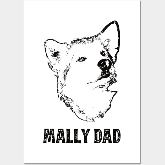 Mally Dad Alaskan Malamute Wall Art by DoggyStyles